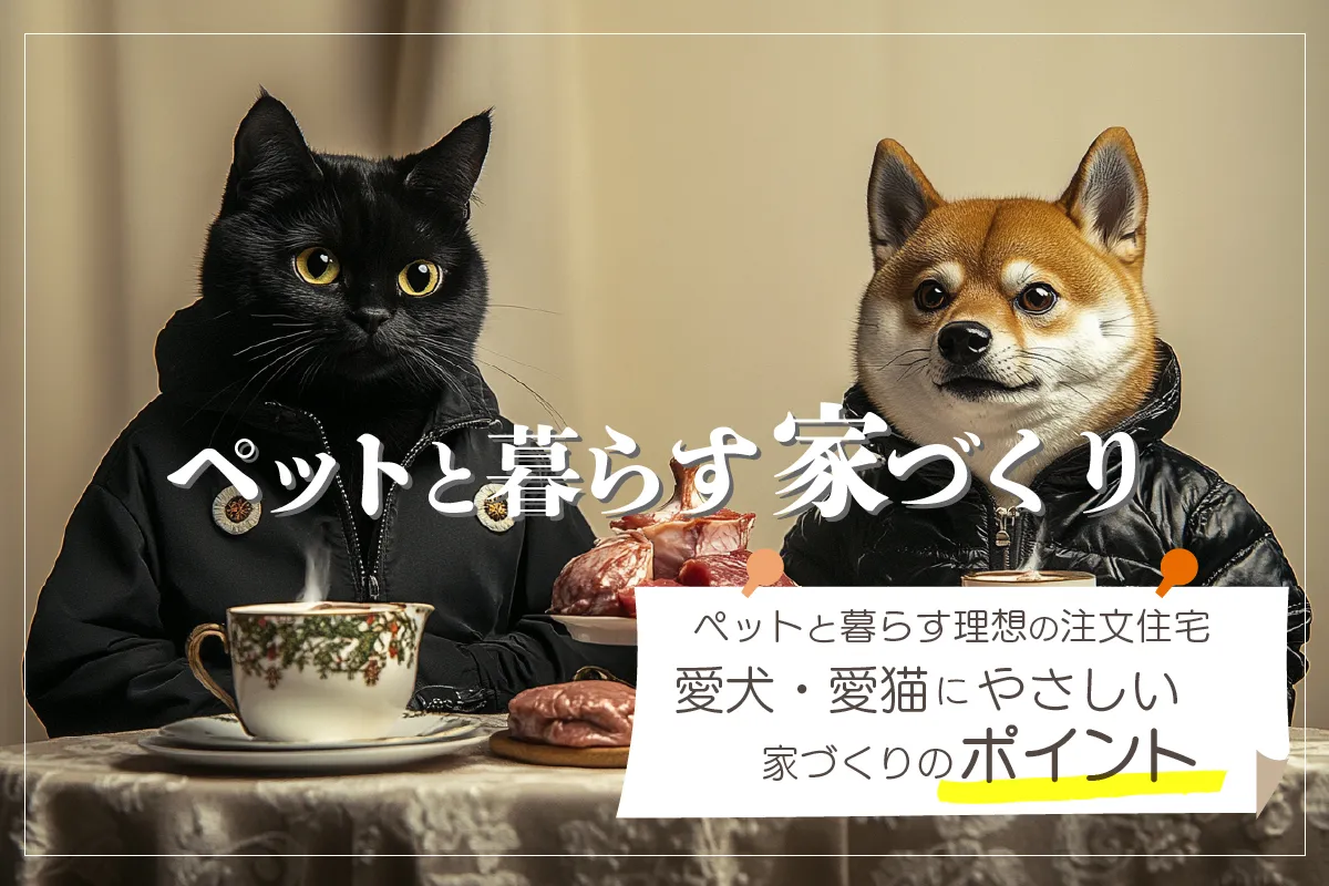 愛犬・愛猫に優しい家づくりのポイント